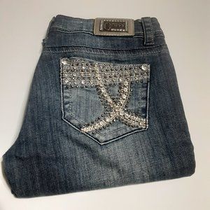 Grace in LA Women's Embellished Capri Jeans in size 3